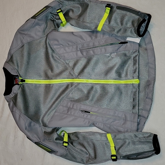 ICON Motorcycle jacket mesh reflectors lightweight detachable protectors - Picture 10 of 13